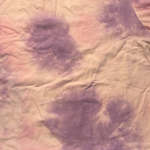 Tie Dye Slightly Cropped T Shirt size Large - Picture 3 of 4